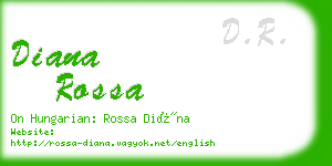 diana rossa business card